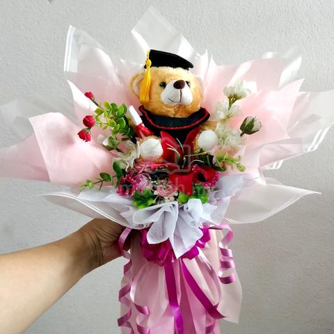 Artificial Flower & Convo Bear Hand Bouquet  - photo 5 of 5