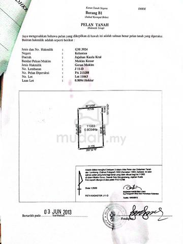Tanah 2.0ek dan 1.2ek mukim Kenor 1