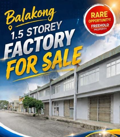 1.5 Storey Balakong Factory For Sale 1