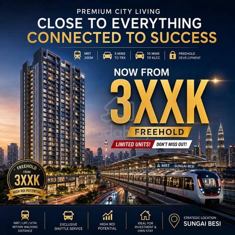 Mth 1.3k @ 2 R Link MRT LRT KTM| 1 Stop Midvalley - Dualkey Airbnb ! 1