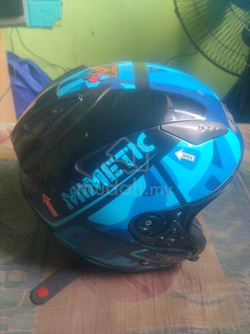 helmet KYT MIMITEC HELLCAT BLUE MAT  - photo 3 of 4