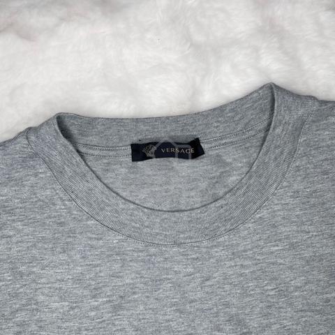 Versace Grey Embroided Medusa Logo at Bottom - photo 3 of 5