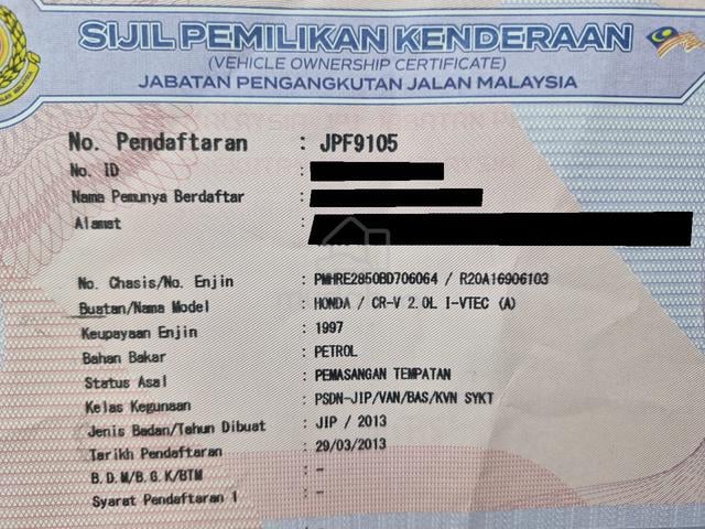 2013 Honda CR-V 2.0 i-VTEC (A) Premium siap OTR - 3