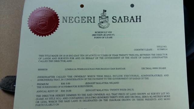 Taman Menggatal House Corner Lot 1
