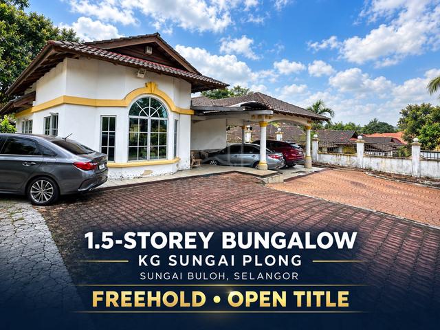 FREEHOLD 🌟 1,5 storey Bangalow Large yard @ Kampung Sungai Plong 1