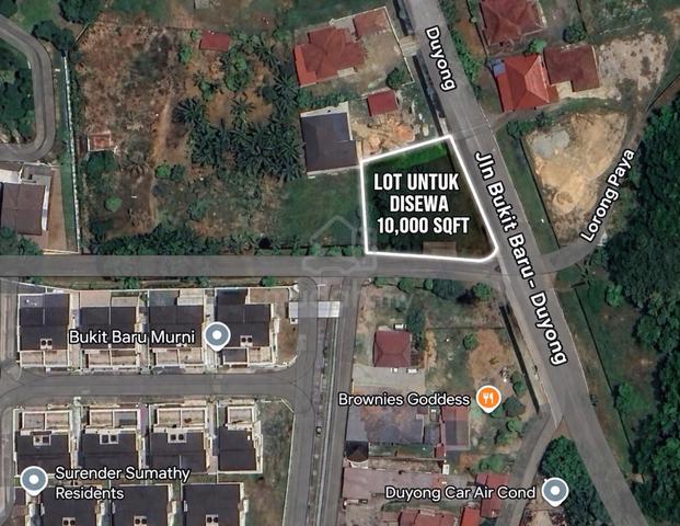Tanah Untuk Disewa 10,000 sqft Bukit Baru Duyong Corner Lot melaka 1
