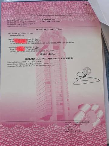 Tanah Freehold Rizab Melayu Jeram Selangor 5