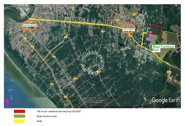 195 Acres, Agriculture land at Bakri, Muar 1