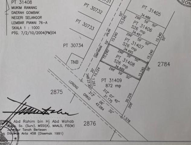 Banglo Lot di Kg Damai, Sg Buloh Untuk Dijual 1