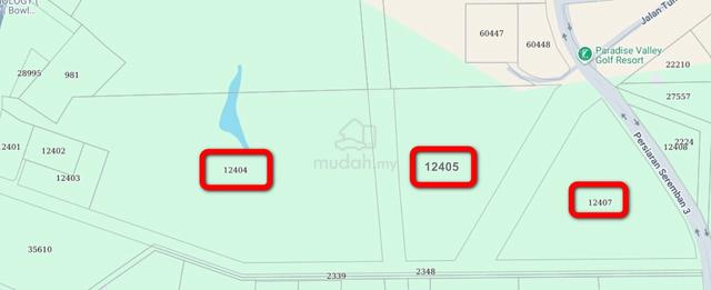 seremban 3. freehold Land of 3 Lots residential total size 60 acres 1