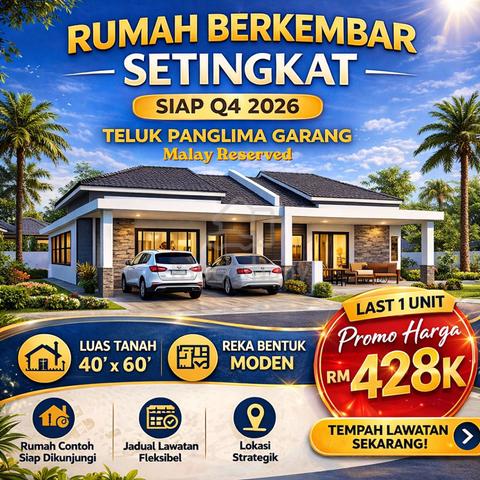 Rumah Semi-D Teluk Panglima Garang 428k 1