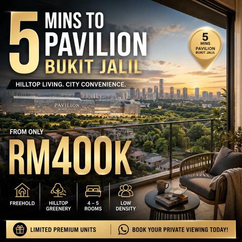 New Launch Freehold ! 7 mins to Pavilion 2- Cashback 20k - 100% loan 1