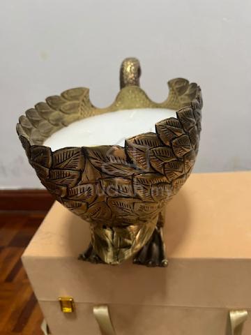 Premium Solid Brass Swan Candle Holder (7kg) - photo 2 of 4