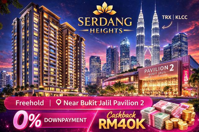 Discount RM150K ! 【 Freehold | Residential 】Family 3 Room @ Free 2 Car, Bukit Jalil 1