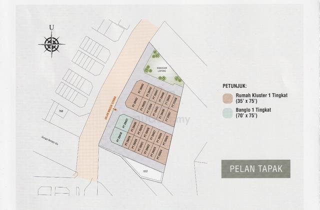 New - TAMAN BERTAM IMPIAN - Rumah Kluster 1 Tingkat (35' x 75')-MELAKA 1