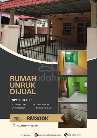 Rumah Murah Untuk Dijual🔥 | TAMAN RAYA MURNI 1
