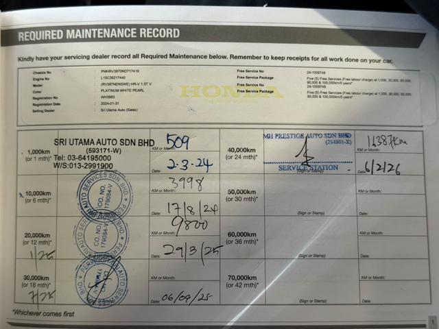 2024 Honda HR-V 1.5 TURBO V F/SERVICE 19K KM HRV V - 3