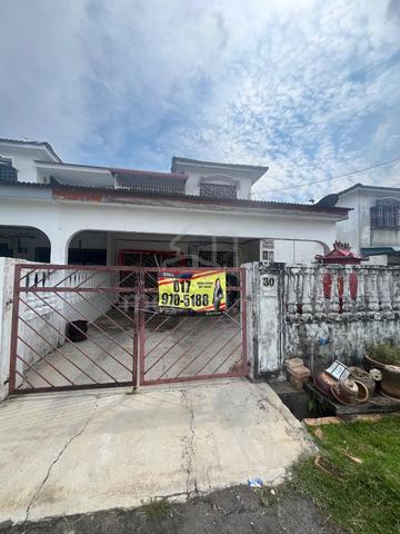 End lot 2 Storey Terrace Taman Sri Layang Mentakab Pahang kitchen exte 1