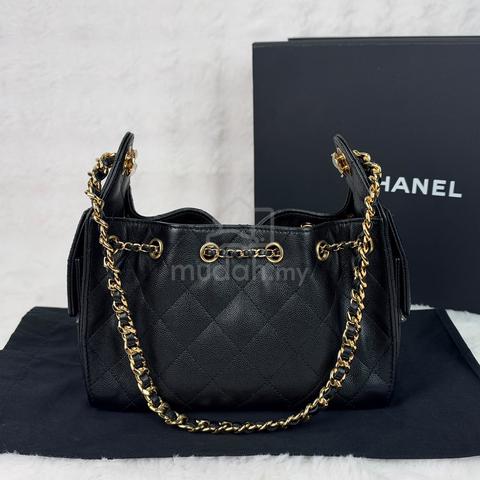 Chanel 25 Mini Black Caviar (Shiny Gold) GHW - photo 3 of 6