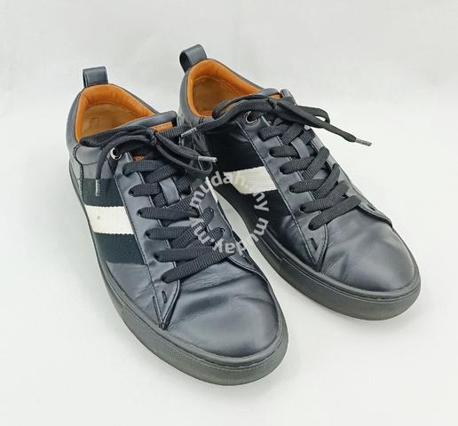 Bally Myller tartan-check leather sneakers - ShopStyle