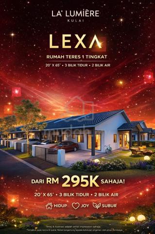 Freehold, Cheapest 1storey in Kulai. 0%downpayment 1