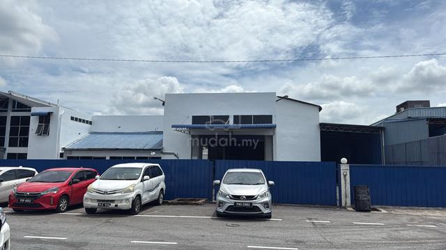 Bukit Minyak/ 1.5 Storey Semi D Factory/ 19k sq.ft /Sale With Tenancy 1