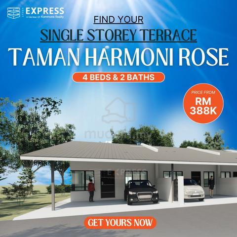 Affordable Single Storey Terrace House at Taman Harmoni Rose, Senadin 1