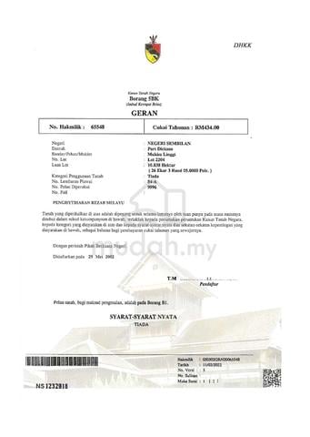TANAH UNTUK DI JUAL | Port Dickson | Linggi | 26 EKAR MURAH!! 1