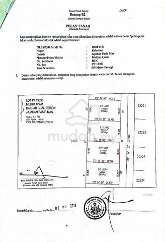 Lot Banglo Mukim Apam Gual Periok Pasir Mas 1