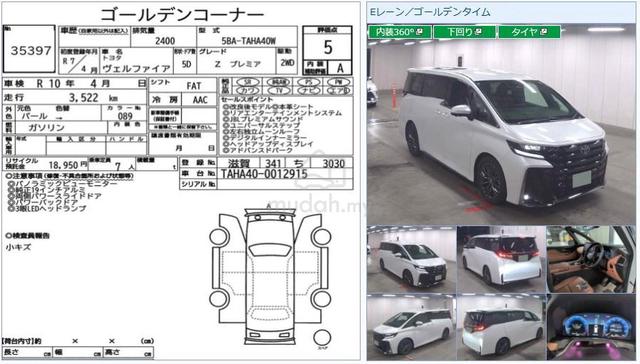 2025 Toyota VELLFIRE 2.4 Z Premier Turbo JBL FSpec - 2