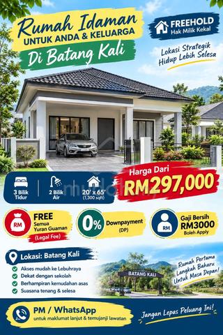 Freehold Single Storey RM2xxk Di Batang Kali Bulanan RM13xx only 1