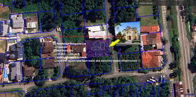 Bungalow Lot–Near Beach, Taman Tiara, Telok Kemang, Batu 9, PD, N9 1