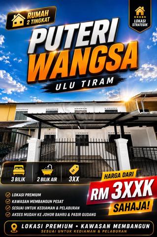 Puteri Wangsa Tiram Landed for sale below market can fulloan 1