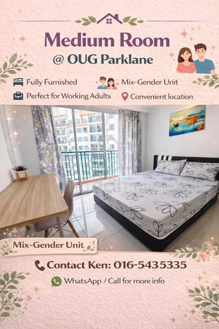 OUG Parklane Balcony Room Fully Furnisher Free Wifi Direct Owner 1only 1