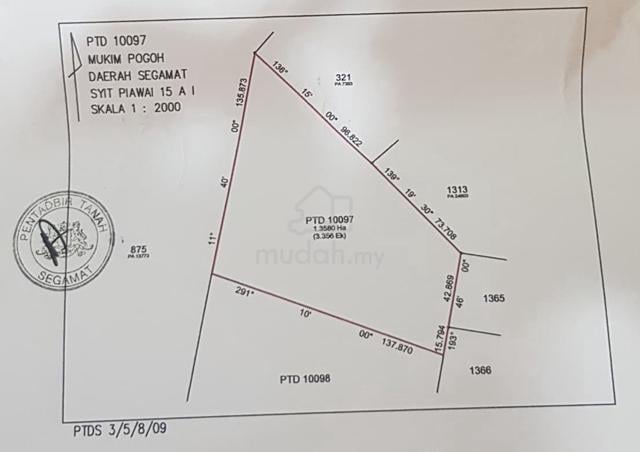 Tanah Pertanian Freehold Rezab Melayu 3.35 Ekar Kg Pogoh Segamat 1