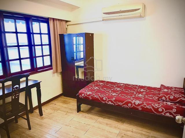 MRT@10 mins: Single A/C Full Furnished with window (WiFi+Parking) 1