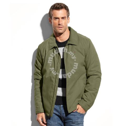 tommy hilfiger olive green jacket