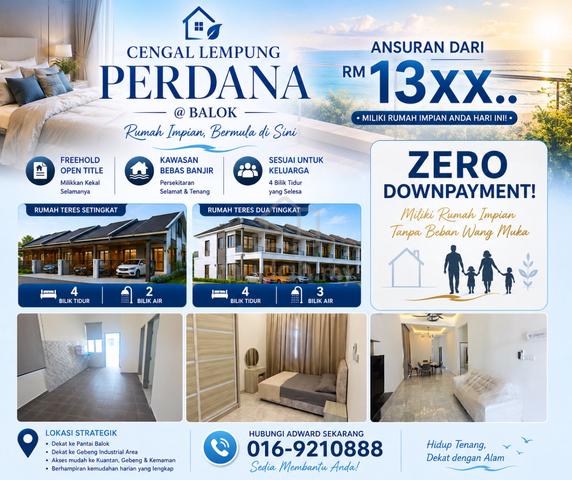 Rumah Teres 1&2 Tingkat- Cengal Lempung- Sebelah Jalan By Pass 1