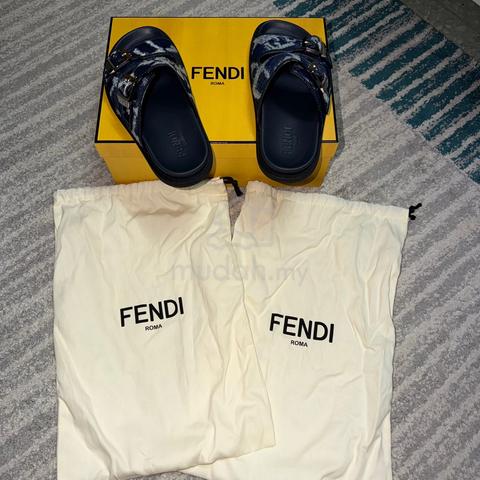 Fendi Denim FF Vertigo Slides Sandals - photo 6 of 6