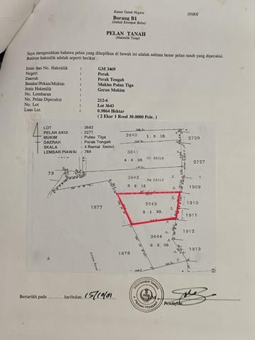 Tanah Pulau Tiga Untuk Dijual 1