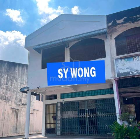 【New Paint】2 storey shop at Jalan Besar, Simpang Ampat (Facing Road) 1
