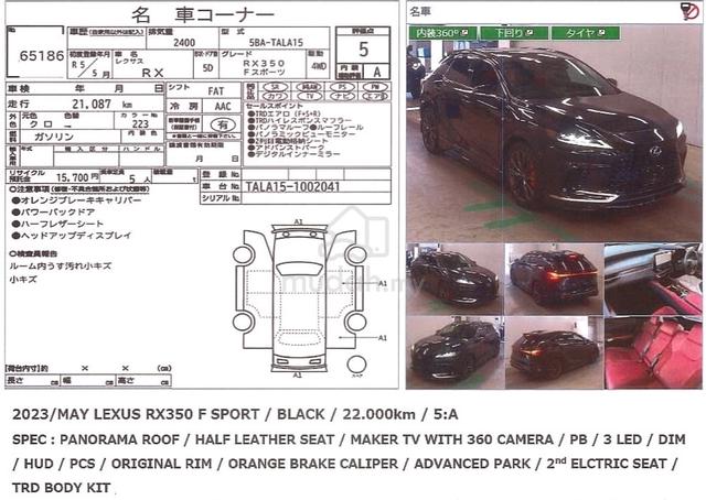 2023 Lexus RX350 2.4 F SPORT - 5A - TRD Bodykit - 3