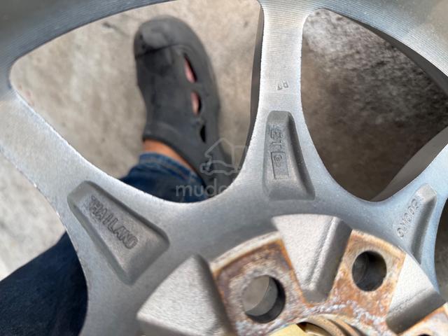 Rim mugen mf8 thailand 15 inch tayar 70% - photo 4 of 6