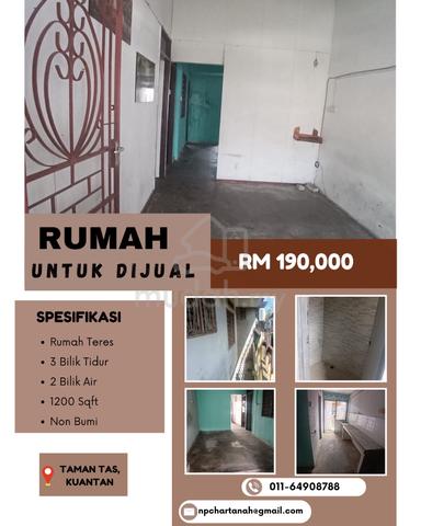 Rumah Untuk Dijual Taman Tas, Kuantan 1