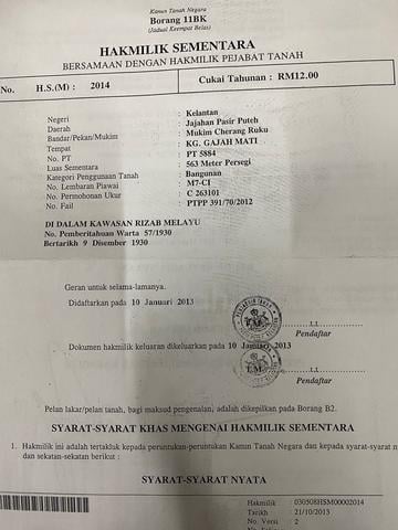 Tanah Untuk Dijual Semerak 1