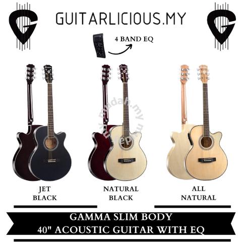 GAMMA Series 40 Slimbody Acoustic Guitar 4band EQ - Music