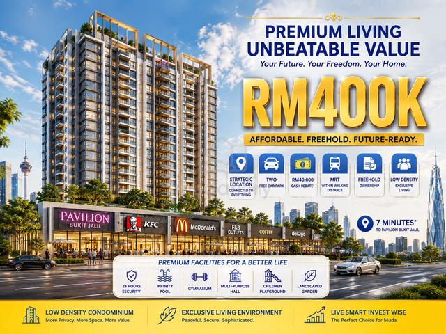 1st Home Near Bukit Jalil ! 5 R @ 430K |Full Residential @ Access MEX 1
