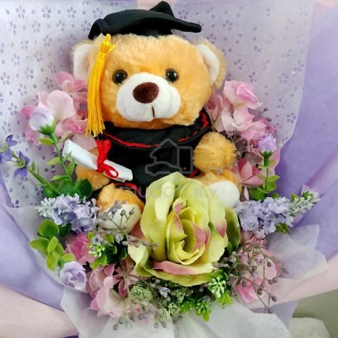 Artificial Flower & Convo Bear Hand Bouquet  - photo 3 of 5