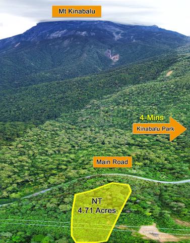 Bundu Tuhan Kundasang NT 4.71 Acres | Mt Kinabalu View | Near Road 1