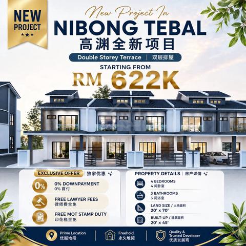 New Project-2 Storey Terrace at NIBONG TEBAL Near SJK (C)Pai Teik 1